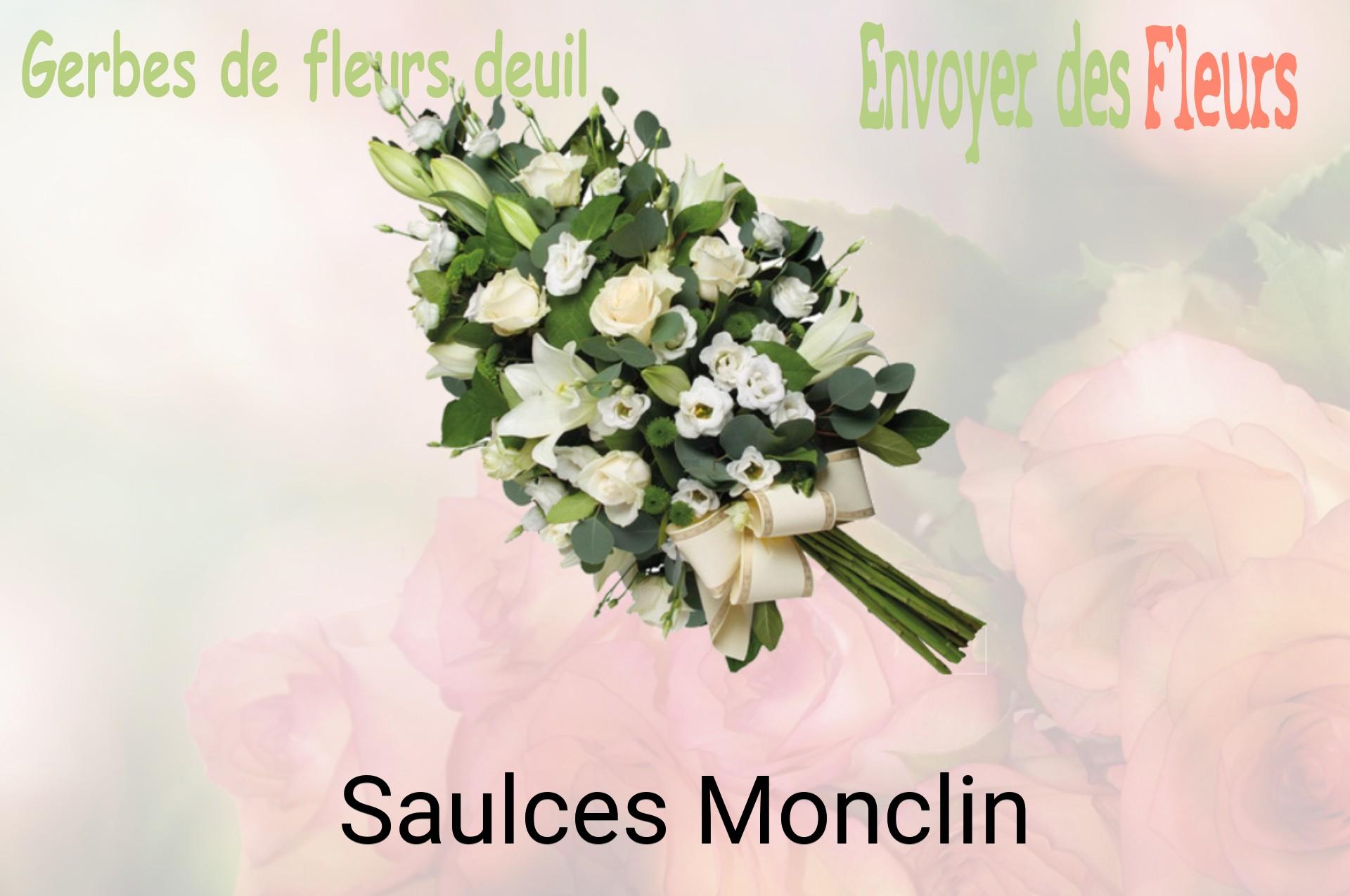 Gerbe de fleurs de deuil livrée à Saulces-Monclin